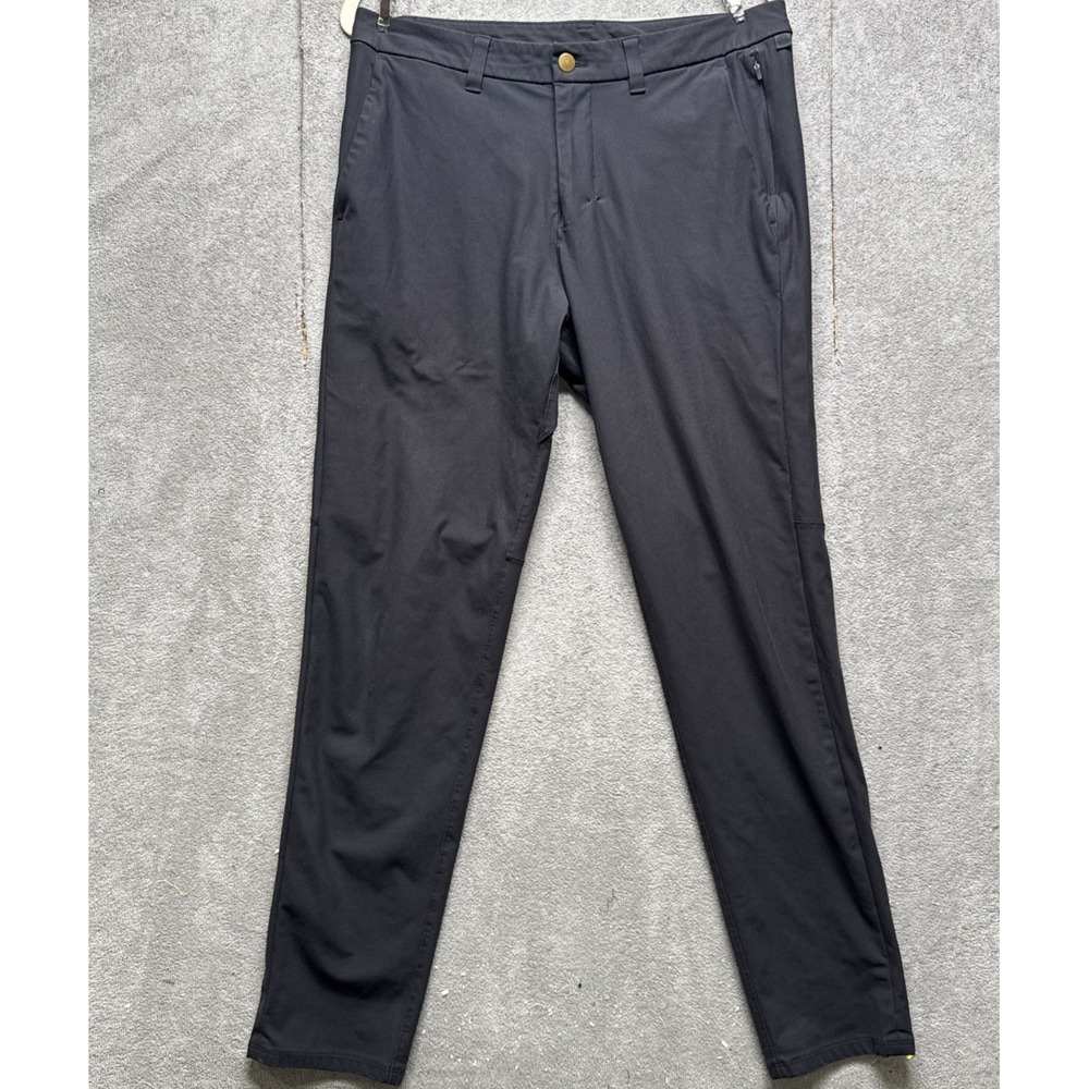 lululemon Athletica Men's Commission Pant Slim 33 Black Stretch On the Move